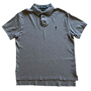 Polo by Ralph Lauren gray custom fit polo soft size large